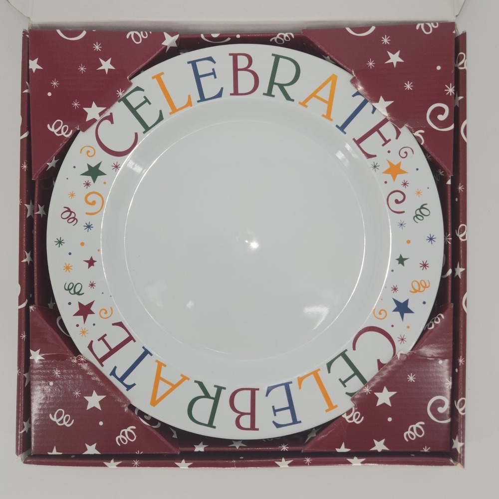 Pampered Chef Celebrate Plate Dish Food Birthday Party Retired Platter In Box 11